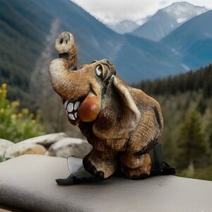 Vtg  1985 John Raya Beasties Of The Kingdom Smiling Ella Elephant Signed Gift Up